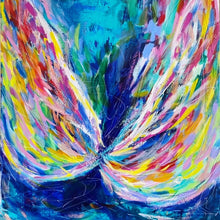 Load image into Gallery viewer, "Wings", 2023 (122cm x 91cm x 4cm, framed in oak)