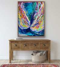 Load image into Gallery viewer, "Wings", 2023 (122cm x 91cm x 4cm, framed in oak)