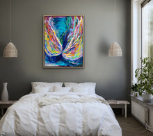 Load image into Gallery viewer, "Wings", 2023 (122cm x 91cm x 4cm, framed in oak)