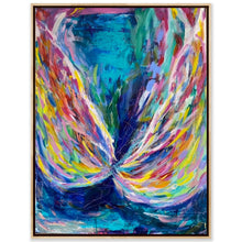 Load image into Gallery viewer, "Wings", 2023 (122cm x 91cm x 4cm, framed in oak)