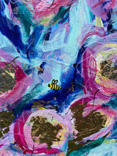 Load image into Gallery viewer, 'Two Bees' (30cm x 20cm x 1cm, unframed)