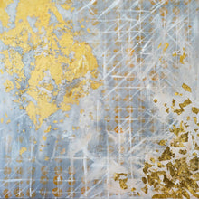 Load image into Gallery viewer, 'Golden Geometry' (76cm x 76cm x 4cm, unframed)