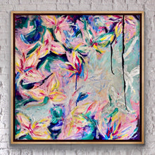 Load image into Gallery viewer, 'The Secret Garden' (76cm x 76cm x 4cm, unframed)