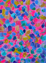 Load image into Gallery viewer, ‘Jellybean Dreams’ (102cm x 76cm x 4cm, unframed)