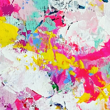 Load image into Gallery viewer, 'Colour Lover II' (76cm x 76cm x 4cm, unframed)