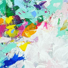 Load image into Gallery viewer, 'Colour Lover II' (76cm x 76cm x 4cm, unframed)