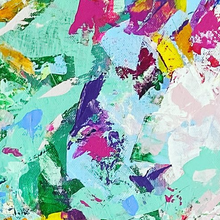 Load image into Gallery viewer, 'Colour Lover II' (76cm x 76cm x 4cm, unframed)