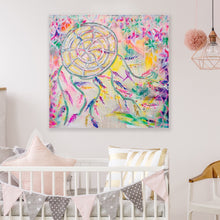Load image into Gallery viewer, 'Whimsical Dreams' (76cm x 76cm x 4cm, unframed)