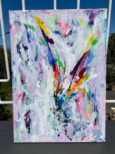 Load image into Gallery viewer, 'Rainbow Lorikeet' (80cm x 40cm x 1cm, unframed)