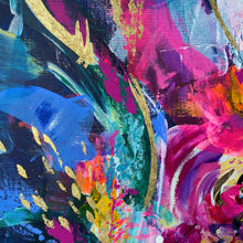 Load image into Gallery viewer, 'Frida Vibes' (102cm x 102cm x 4cm, unframed)