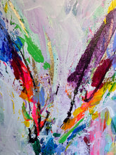 Load image into Gallery viewer, 'Rainbow Lorikeet' (80cm x 40cm x 1cm, unframed)