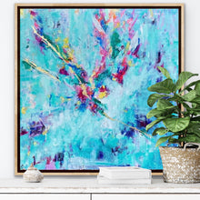 Load image into Gallery viewer, 'Phoenix Rising' (76cm x 76cm x 4cm, unframed)